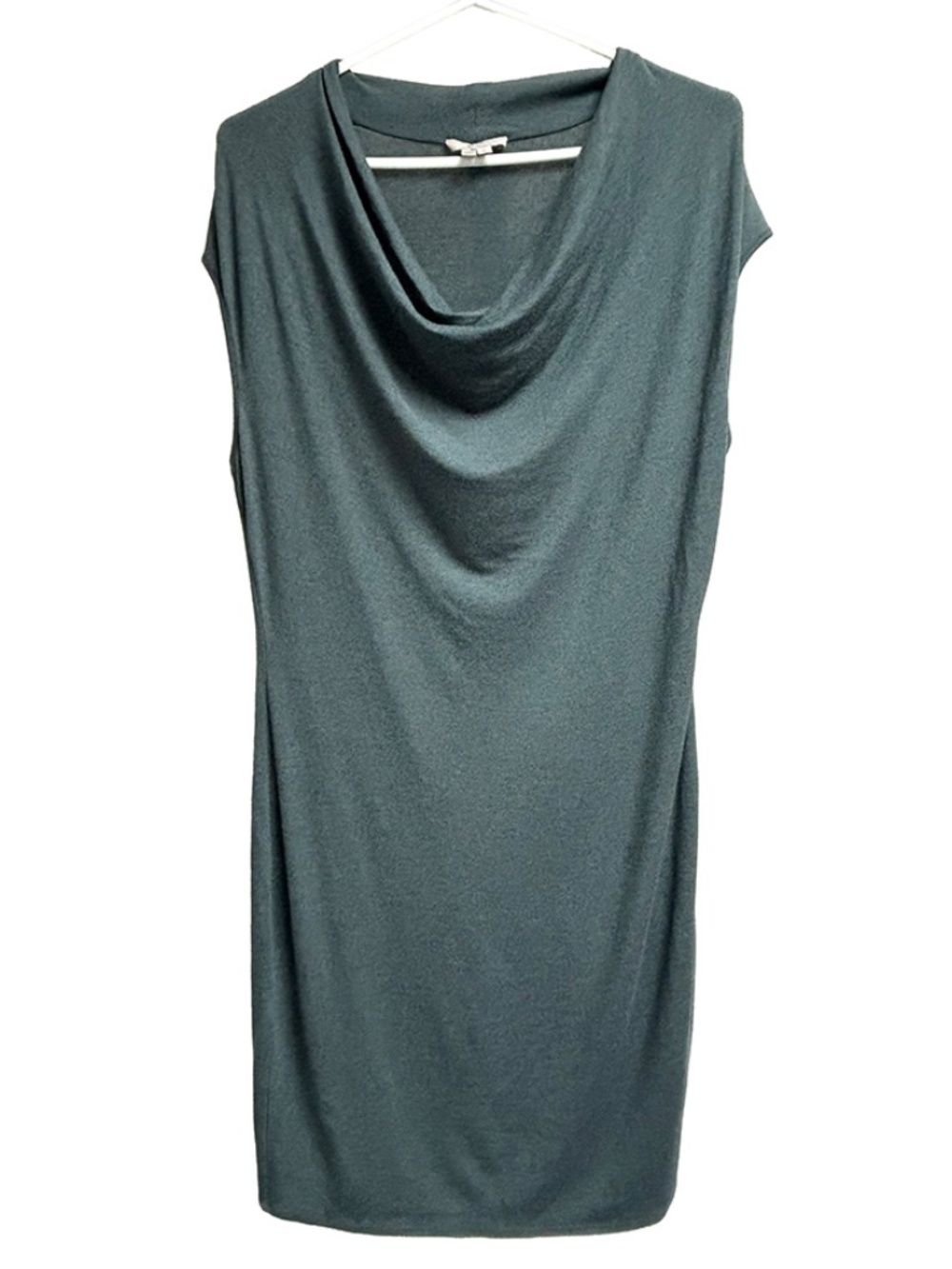 Helmut Modal & Wool Cowl Neck Dress | Size Large